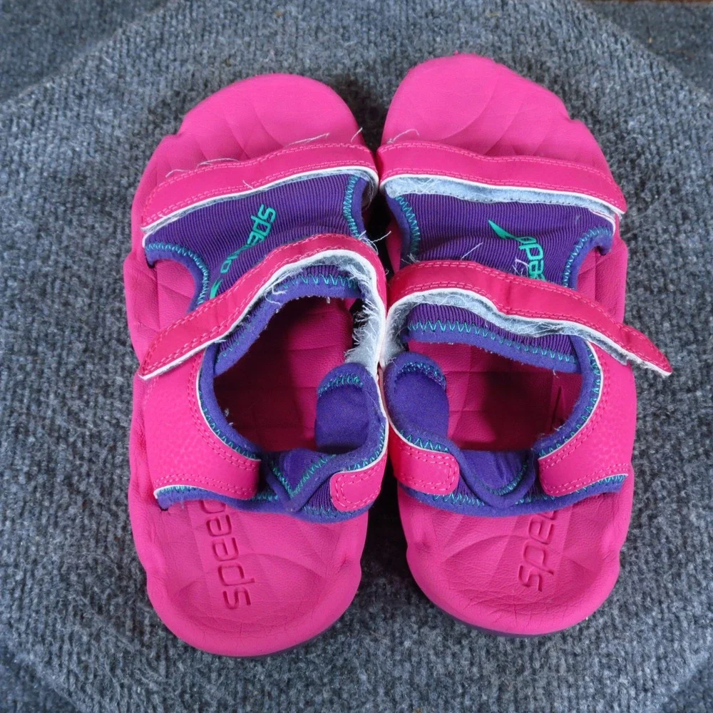 Speedo Kids Grunion Kids Sport‎ Sandals Size 5 Water Beach Purple Fuchsia Pink